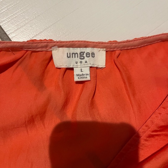 Umgee Orange Ruffle Dress - Picture 5 of 6